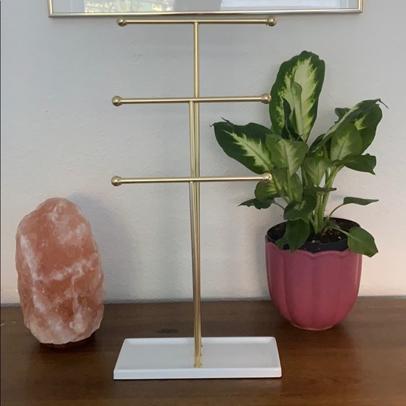 Umbra brass jewellery stand